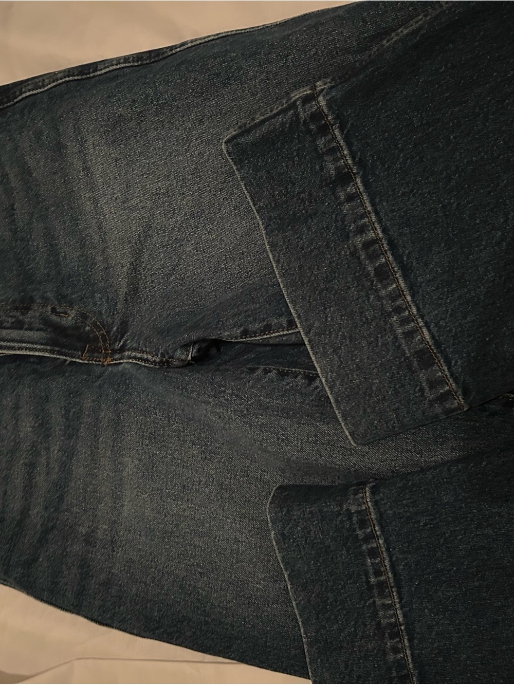 H&M Dark Blue Straight Leg Jeans